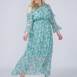 Lane Bryant - Fast Lane Cold-Shoulder Maxi Dress